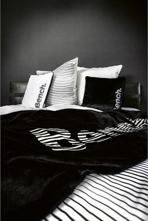 Herding Klaus GmbH Bedding set Bench with stripes light gray / black (Duvet cover, 5 x 26 x 39 cm)