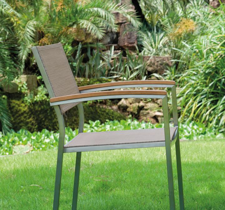Produktbild Acamp Set 6x SKYE Stapelsessel + 1x OLD JAVA Tisch (180 cm)