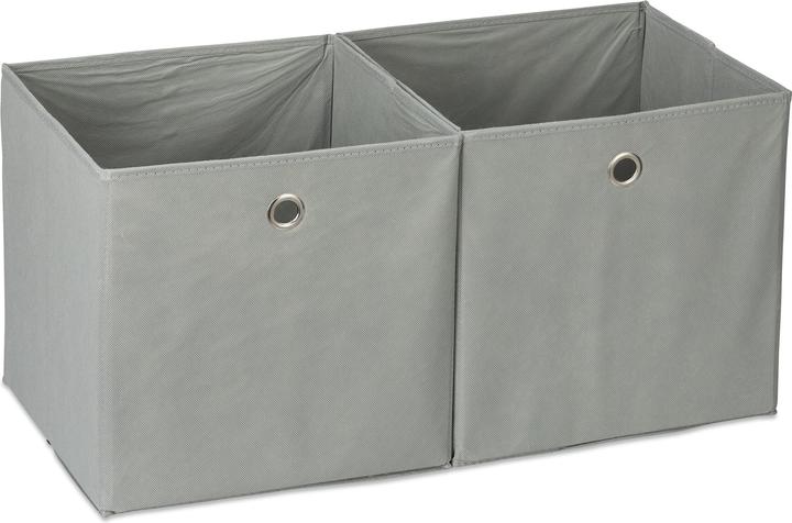 Actual product image Relaxdays Storage Box Set of 2 (30 x 30 x 30 cm, 9 l)
