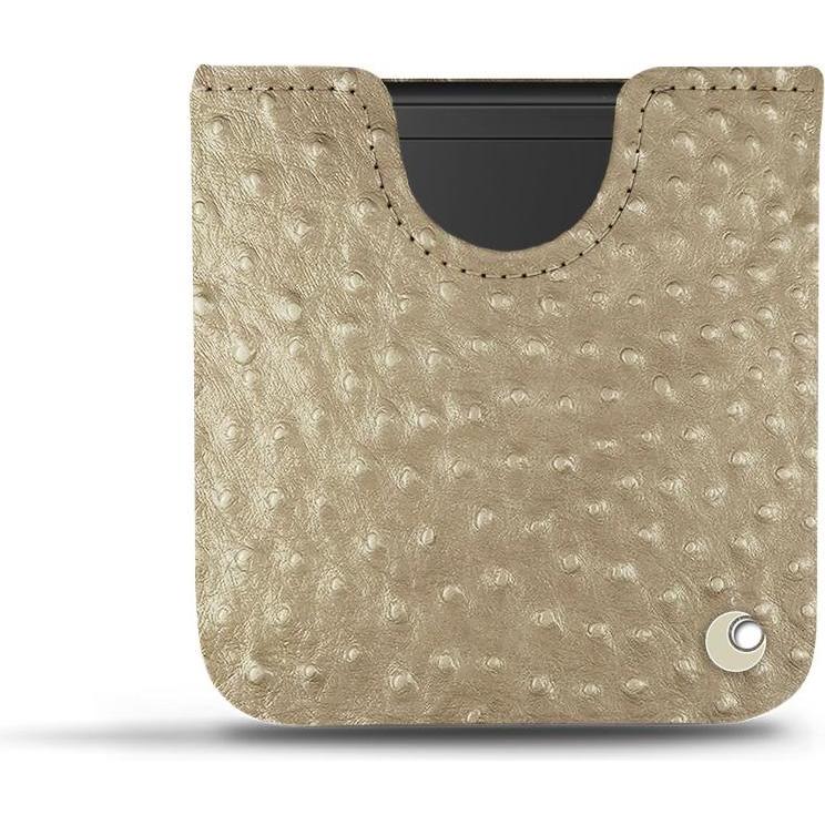 Noreve Lederschutzhülle (Samsung Galaxy Z Flip), Smartphone Hülle, Beige