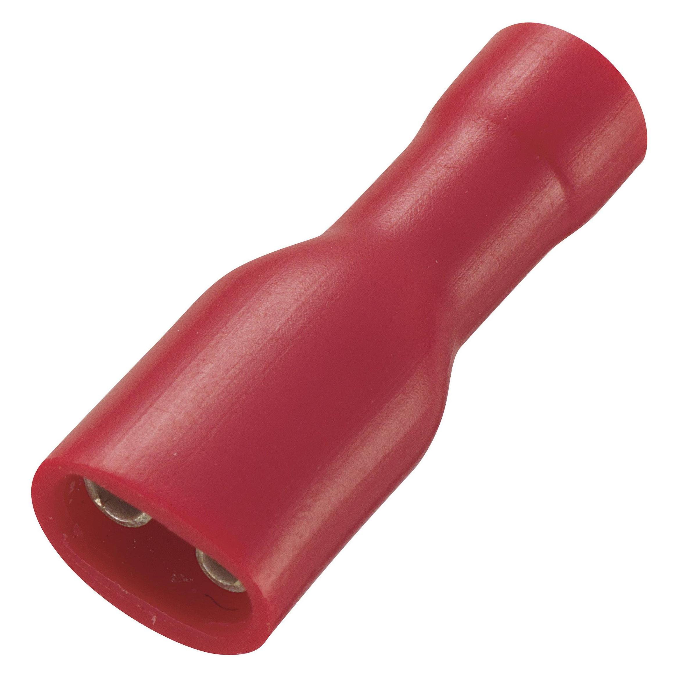 Tru Components Flachsteckhülsen, Elektronikkabel + Stecker, Rot