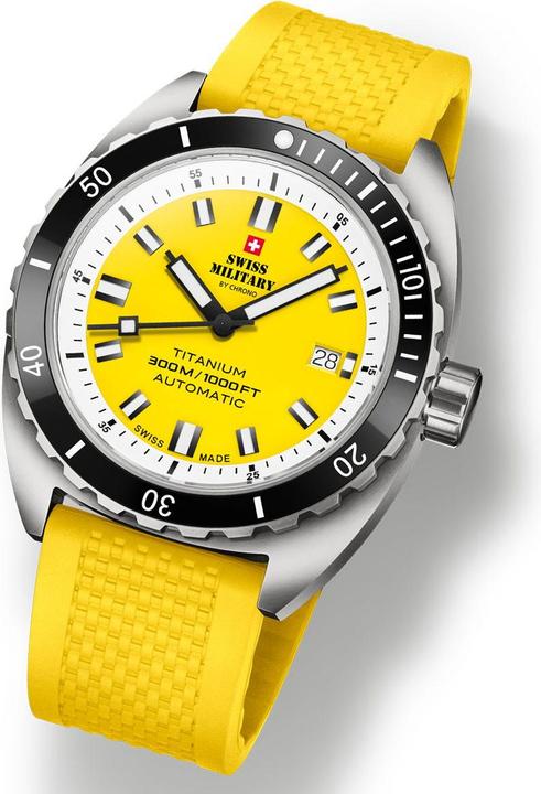 Actual product image Swiss Military SMA34100.11 Diver Titanium Automatic 42mm 30ATM (Diving watch, 42 mm)