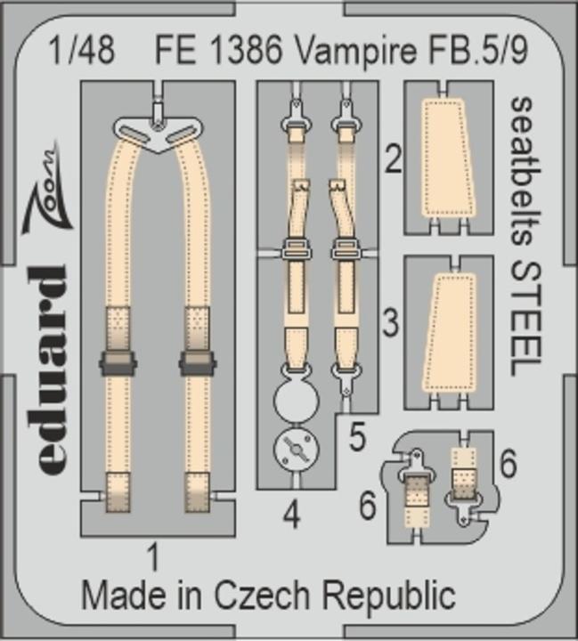 Actual product image Eduard Vampire FB.9 1/48