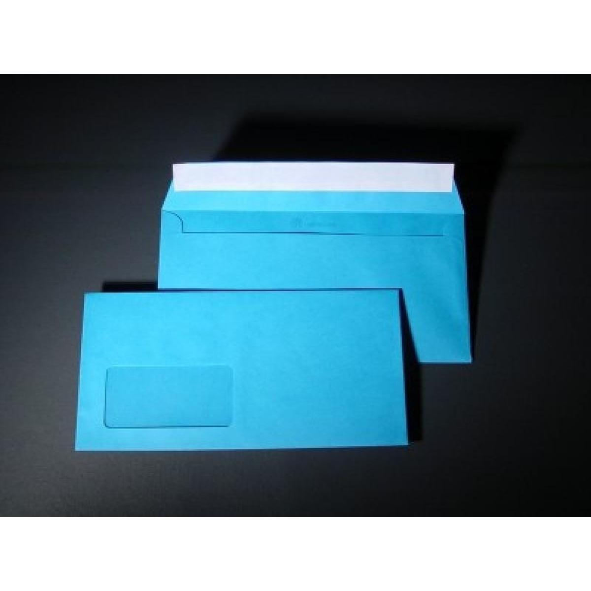 Thumbnail - Blanke, Briefumschlag, Briefumschläge DIN C6/5 100g/qm haftklebend Fenster VE=100 Stück königsblau (C6/5, 100 x)
