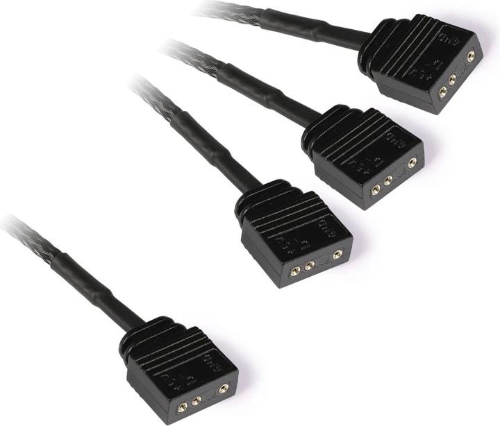 Image du produit Alphacool KAB Y-Splitter aRGB 3-Pin vers 3x 3-Pin 15cm