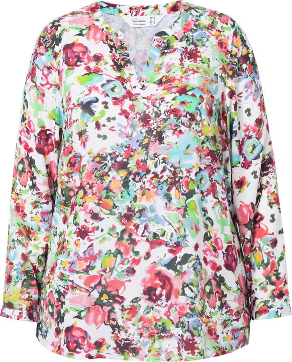 Actual product image Miamoda Tunic with floral print and long sleeves (44)