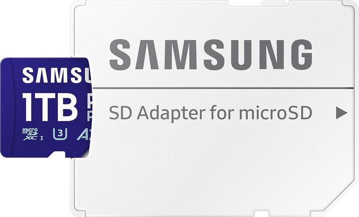 Actual product image Samsung PRO Plus (1000 GB, microSDXC, U3, UHS-I)