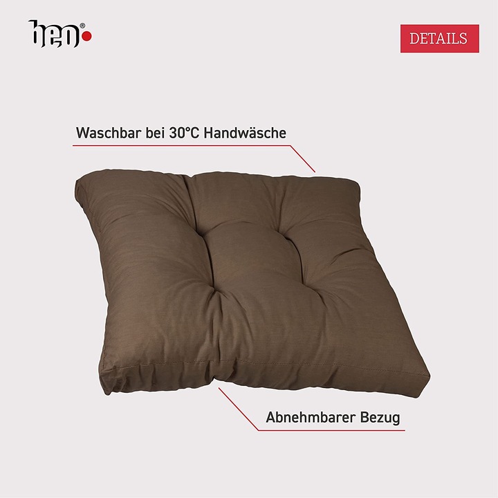 Actual product image Beo Garden Set 2x lounge cushion seat (80 x 80 x 10 cm)