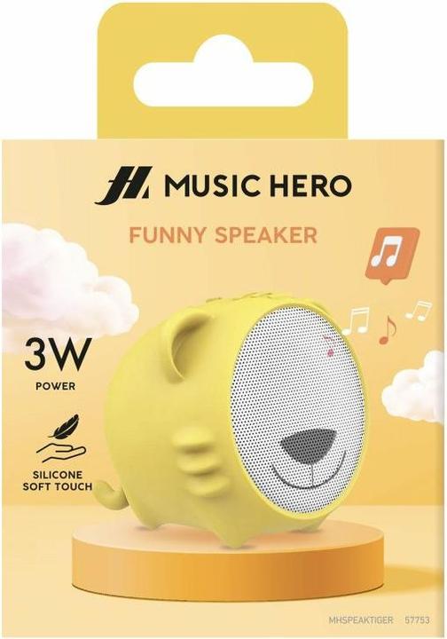 Produktbild SBS MUSIC HERO FUNNY SPEAKER Bluetooth Lautsprecher in Tiger-Form (3 h)