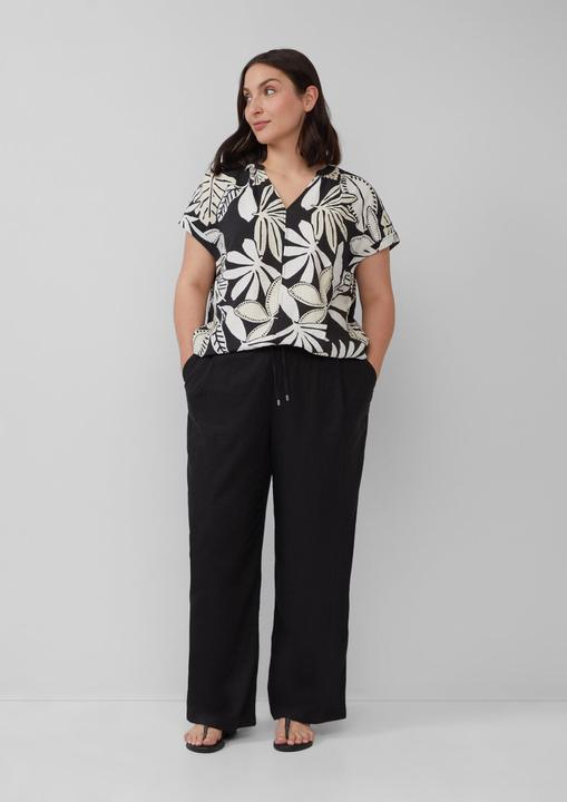 Image du produit S.Oliver Bluse Strukturierte Bluse mit Raff-Details (50)