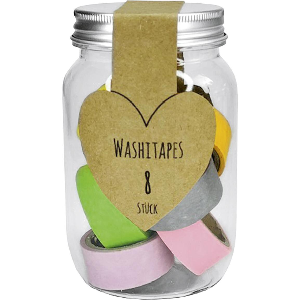 8x Waschi Tapes im Glas 8St