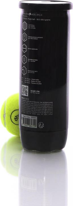 Image du produit Luxtri Kit de balles de padel PRO 3 Balles jaunes dans une boîte pour padel Joueurs avancés et pros