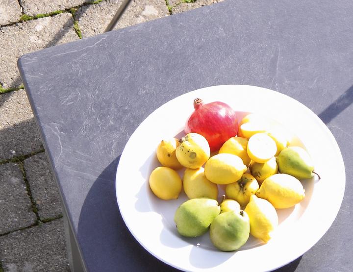 Actual product image Acamp Set 4x URBAN stacking chairs + 1x ACAPLAN Loft table 160x90cm platinum slate (160 cm)