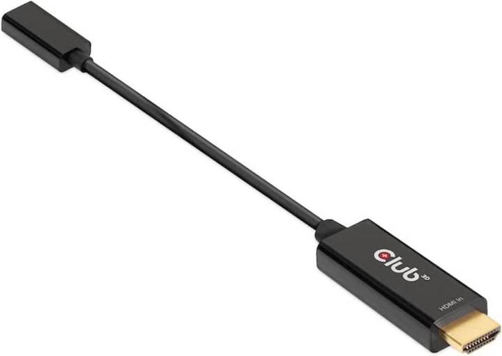 Actual product image Club 3D HDMI (Typ A) — USB C (HDMI, USB-C, 22 cm)