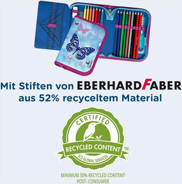 Image du produit Scooli Etui rempli Papillon