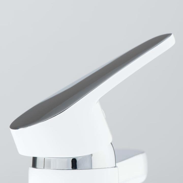 Produktbild Schütte Wasserhahn Bad ALASKA Waschtischarmatur Weiss Chrom Einhebelmischer Mischbatterie 34710