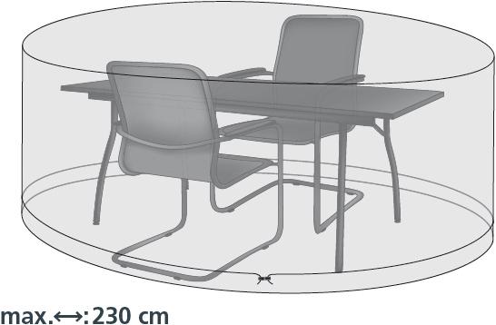 Produktbild Acamp Abdeckhülle für Sitzgruppe oval ca. 230x135x70cm