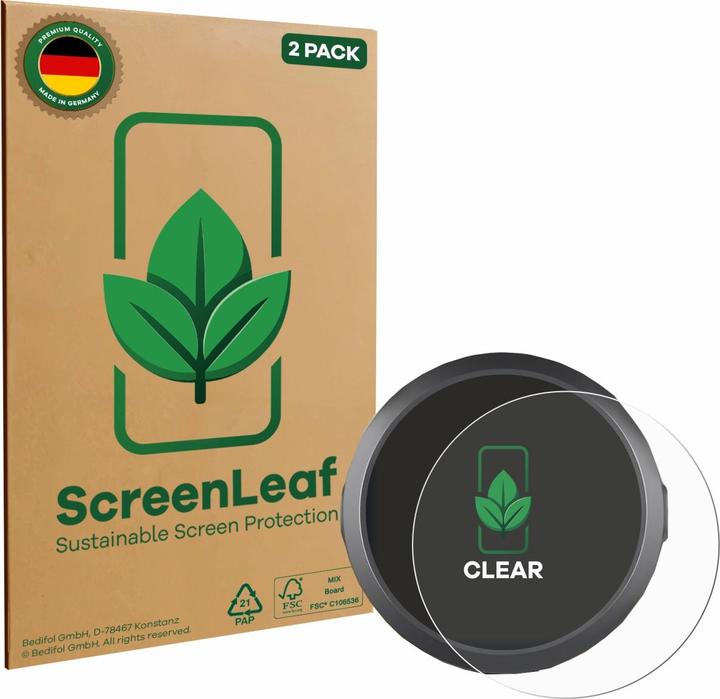 ScreenLeaf Pellicola protettiva, Proteggi Schermo Sostenibili, Clear, Antigraffio