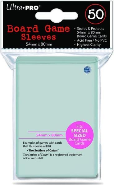 Actual product image Ultra Pro Card sleeves for board games Special Size Transparent (50)
