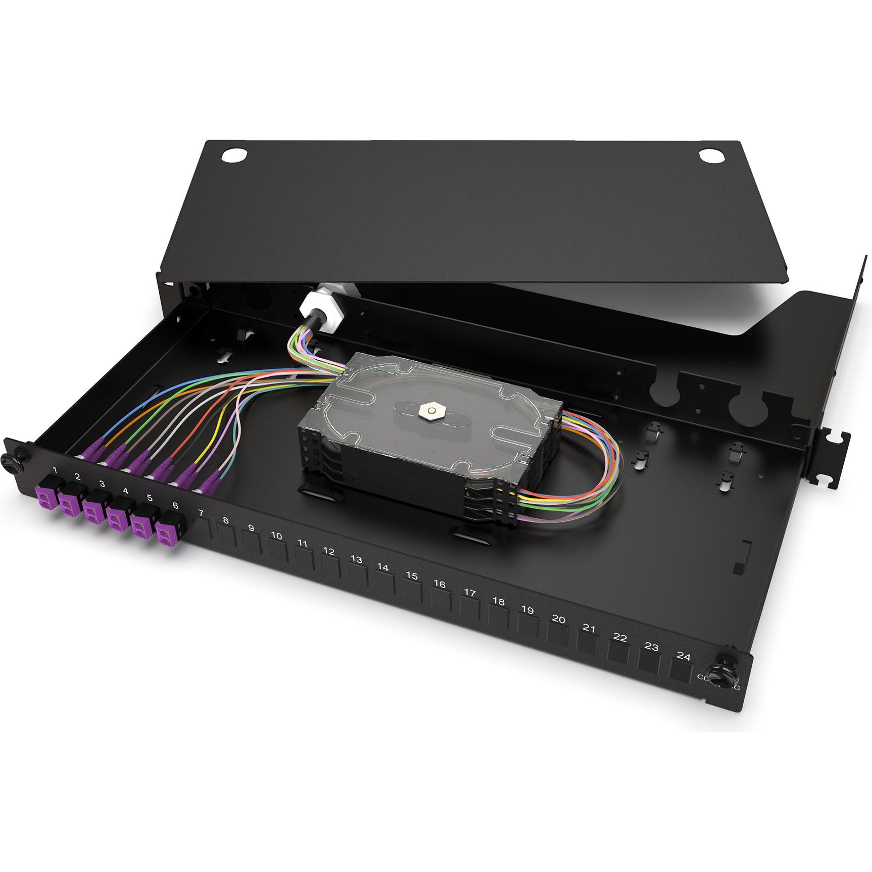 Thumbnail - Corning LANSCAPE Spleissbox LAN1 LAN1-12AV-PGTL-B, Server Zubehör, Schwarz