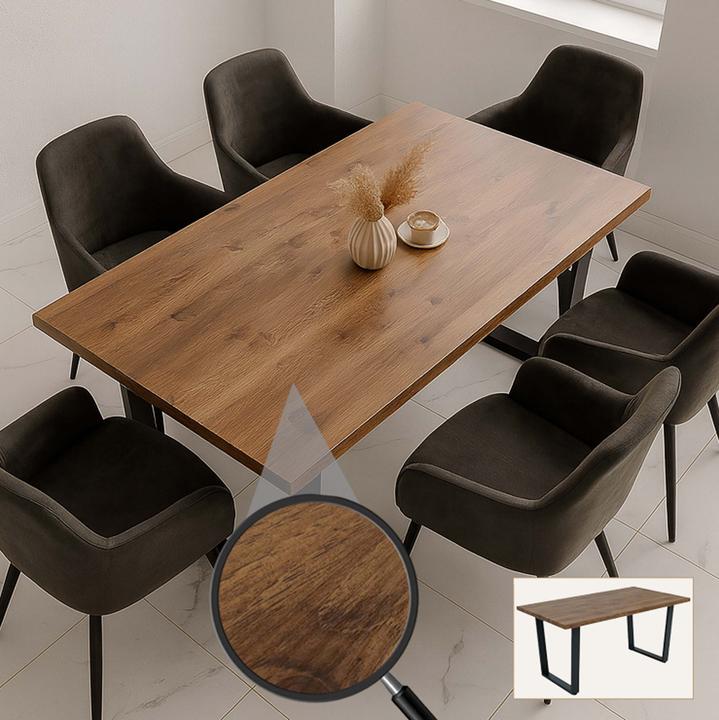 Produktbild JOHN316 Esstisch Industrial (90 x 160 x 75 cm)