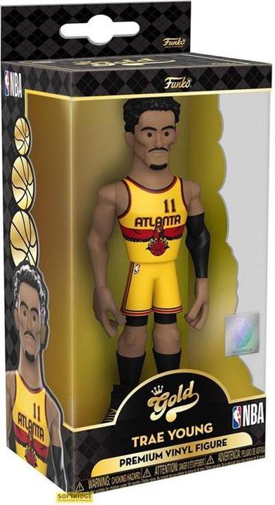 Actual product image Funko NBA - Trae Young - Figurine Gold 5" vinyl avec Chase 13cm