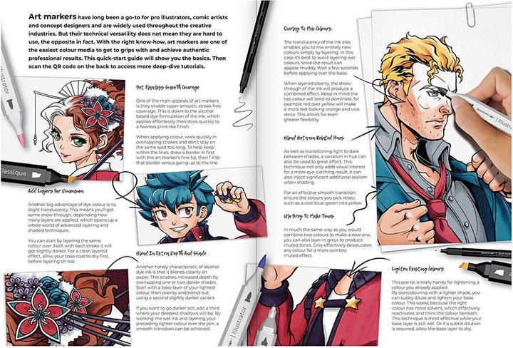 Image du produit Creativ Company Hobby-Set Illustration Kit de peinture de héros de manga et de BD