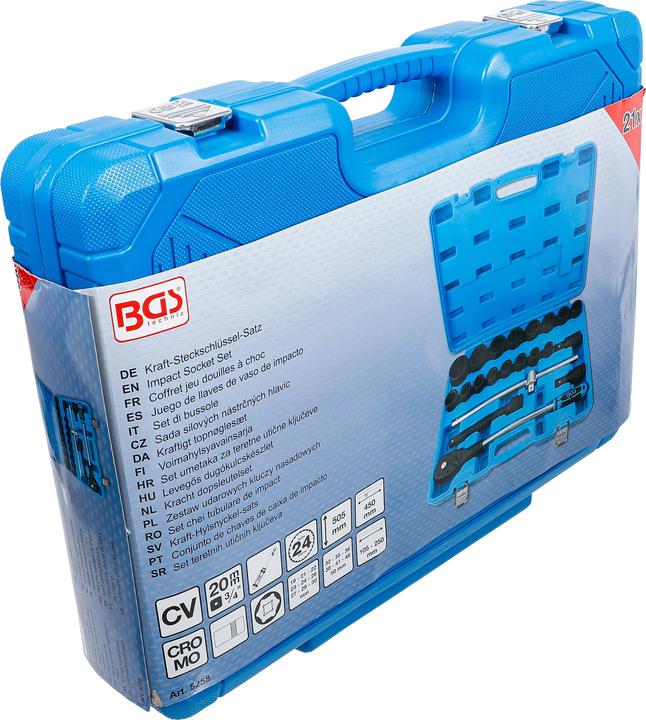 Actual product image BGS Power socket spanner set (19 mm, 21 mm, 22 mm, 23 mm, 24 mm, 26 mm, 27 mm, 29 mm, 30 mm, 32 mm, 35 mm, 36 mm, 38 mm, 41 mm, 46 mm, 50 mm)