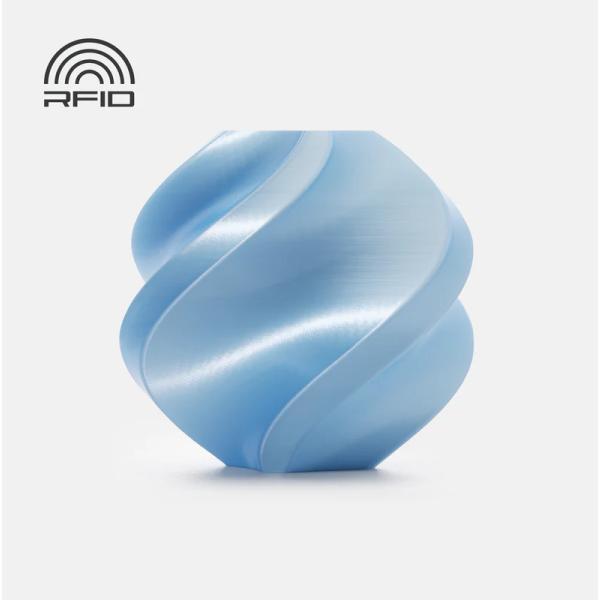 Bambu Lab - PLA Silk+ - Baby Blue - 1.75mm (PLA, 1.75 mm, Blau), 3D Filament, Blau