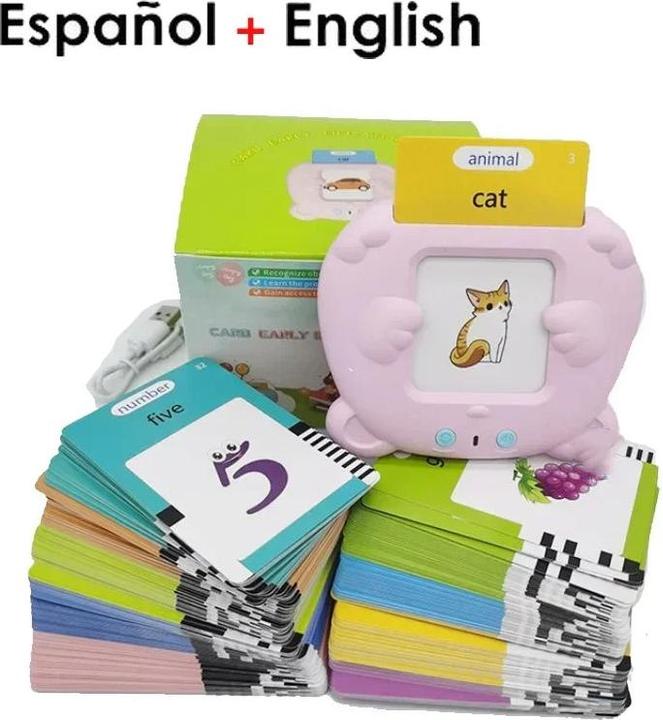 Actual product image Activity Board Learning Machine for Kid Talking Flash Cards Kindergarten Kids Language Electronic Audio Book