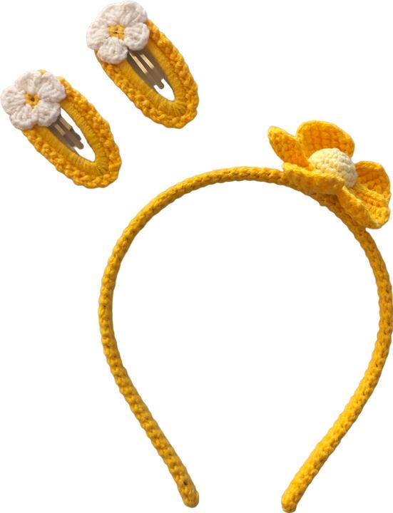 Immagine prodotto MyFriends Serre-tête & pince à cheveux fleur jaune