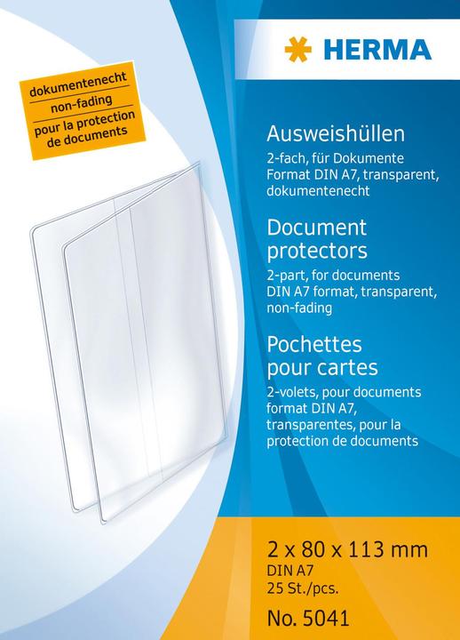 HERMA ID-kaart hoes PP 80x113mm (A7, 1x)