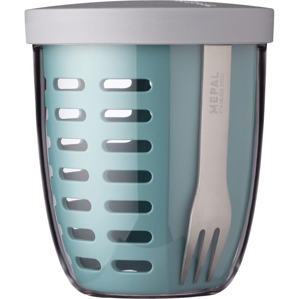 Mepal Fruit & Veggie Pot Ellipse - Nordisches Grün, Lunchbox, Grün