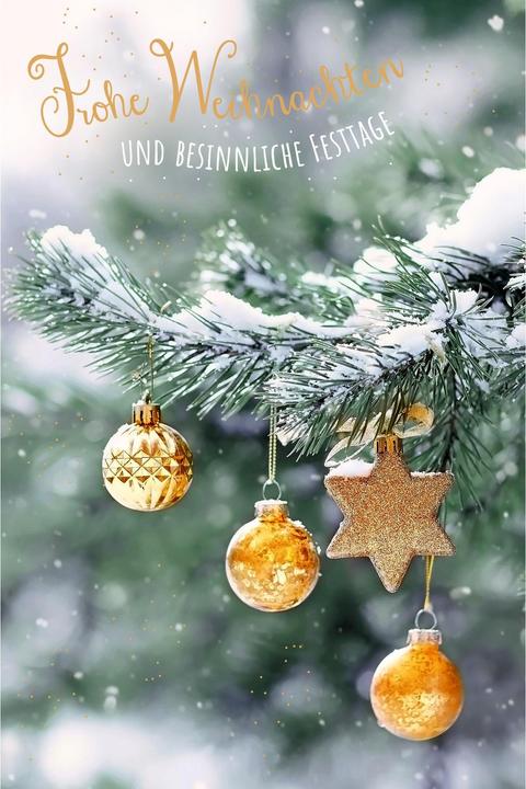 Produktbild ABC Weihnachtskarte Frohe Weihnachten B6 (1 Stk.)