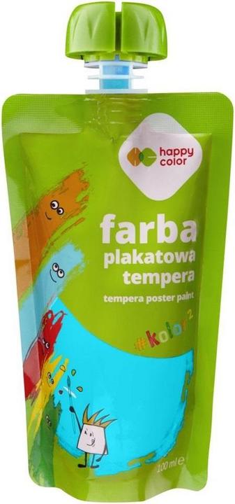 Actual product image Happy Color Temperafarbe 100 ml türkis (Turquoise, 100 ml)