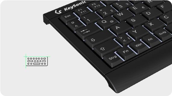 Actual product image KeySonic KSK-3011ELC (EN) (DE, Cable)