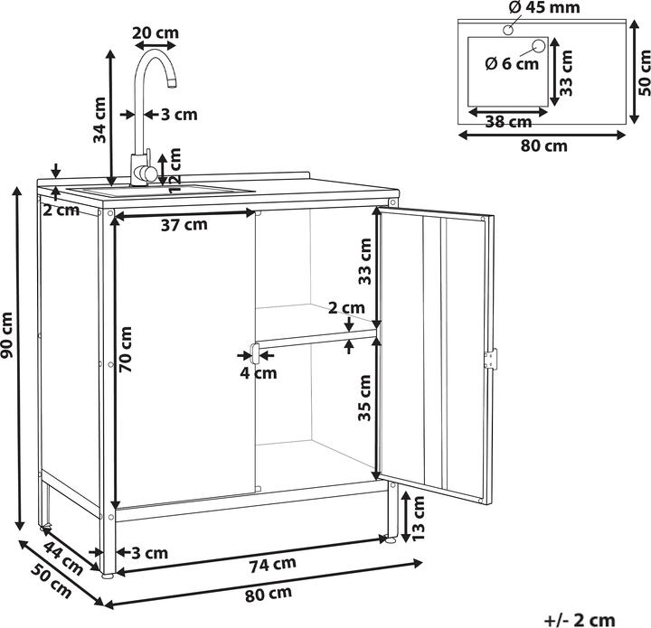 Nutritional values and ingredients Beliani Vilama