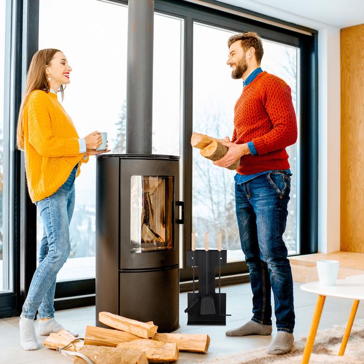 Productafbeelding Relaxdays Haardset (28 x 11 x 66 cm)