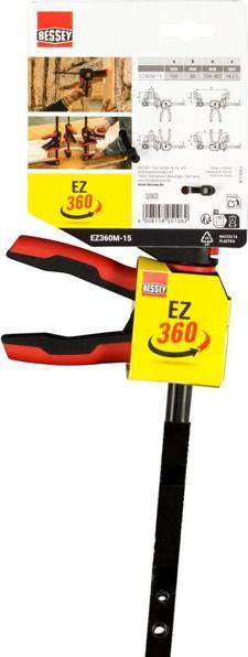 Produktbild Bessey Einhandzwinge mit drehbarem Griff M EZ360M-15 (ki) (150 mm)
