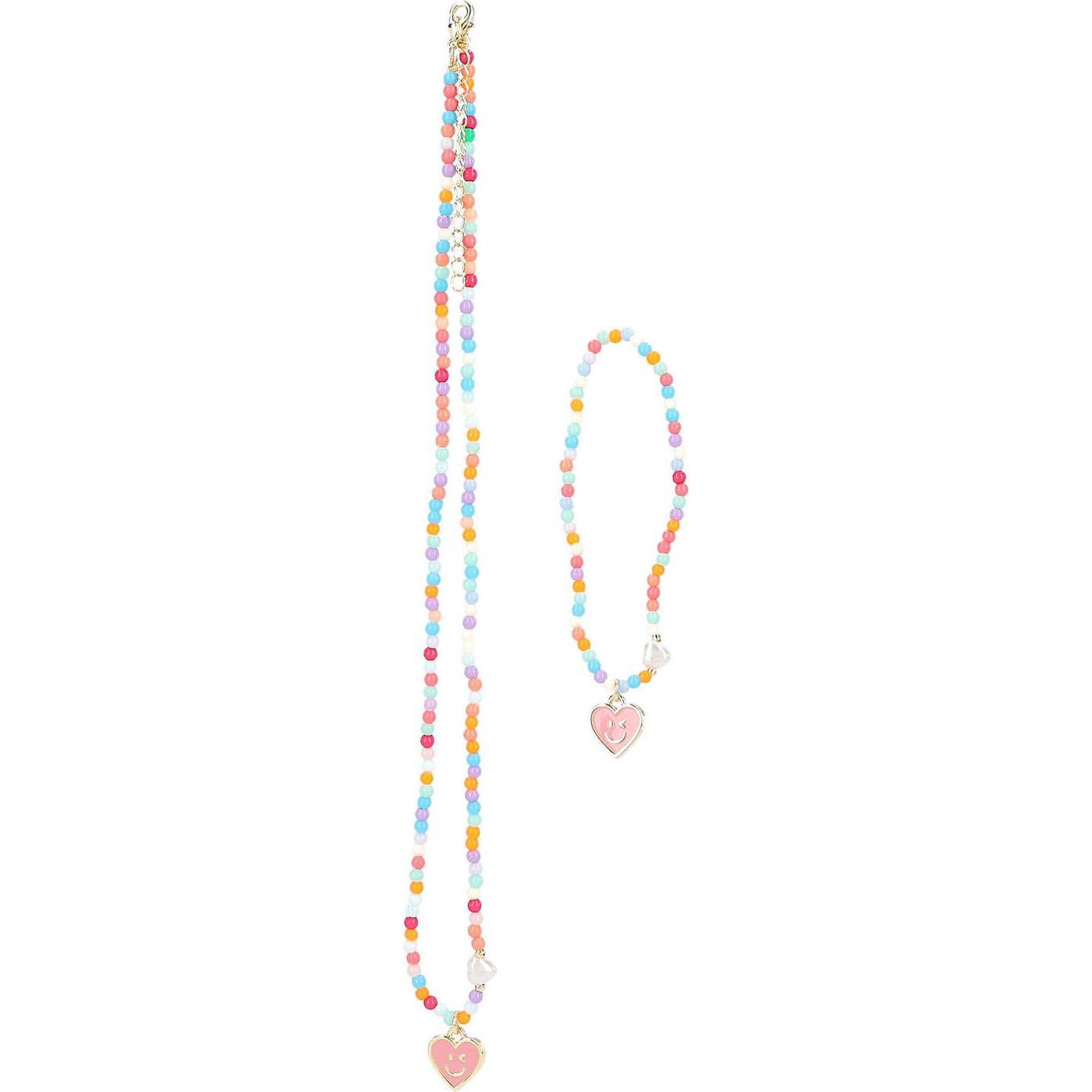 Top Model, Schmuck Set, TOPModel - Necklace And Bracelet Set ( 0413036 ), Mehrfarbig, (Kunststof)