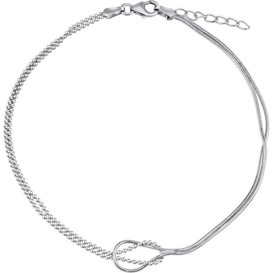 Silvego, Collana, Margaret ZT130955A catena a forma di palla d'argento / gamba di lite, (Metallo)