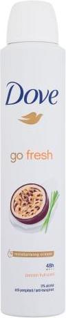 Actual product image Dove Go Fresh Lemon Yellow Passion Fruit Deodorant Spray 200ml (Spray, 200 ml)