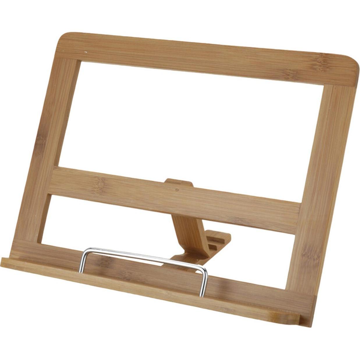 Mojawo Kochbuchhalter Tablethalter Notenständer Buchhalter Bambus, Notenständer, Braun