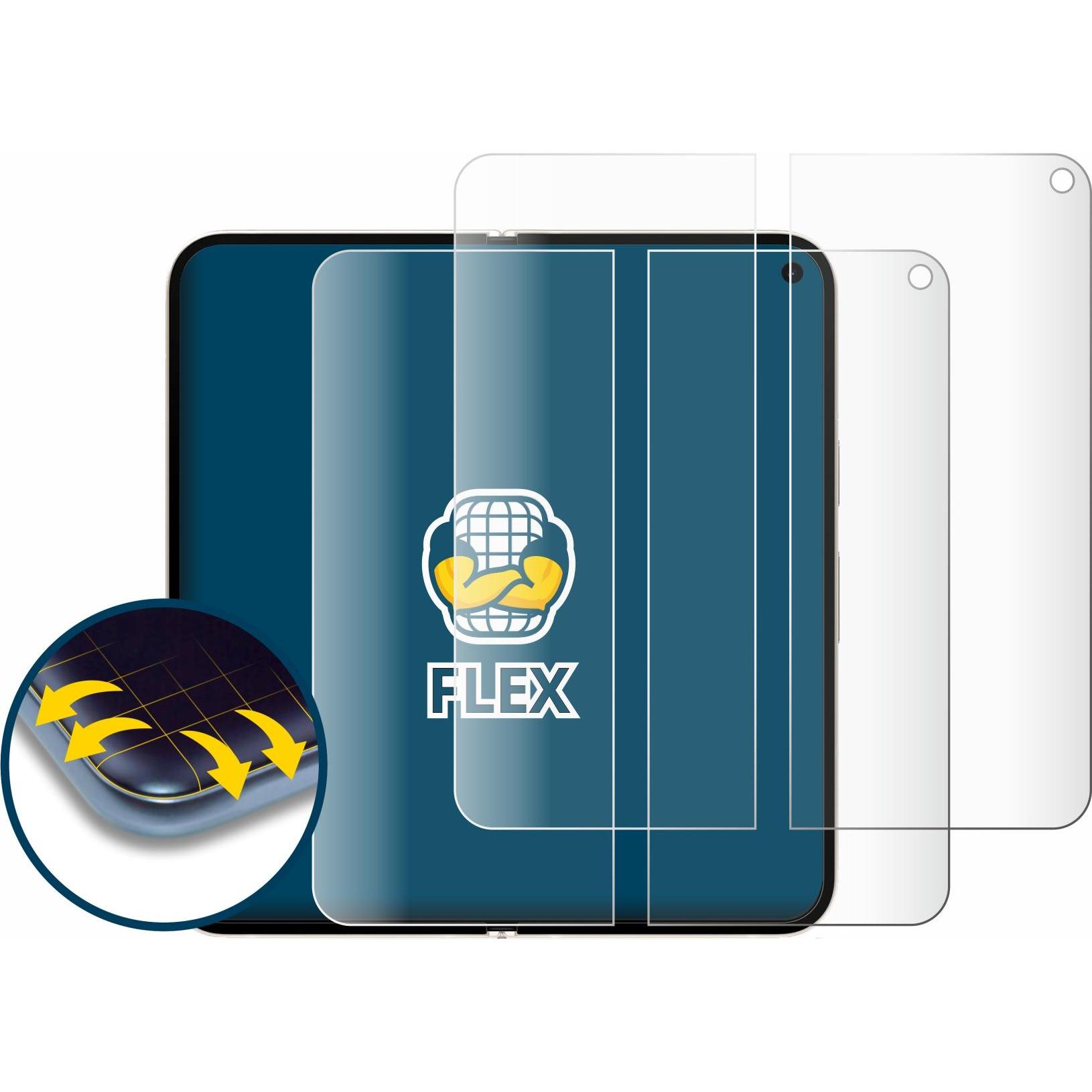 Thumbnail - BROTECT Fullscreen Schutzfolie Displayschutz Folie Klar Transparent (2 Stück, Google Pixel 9 Pro Fold), Smartphone Schut...