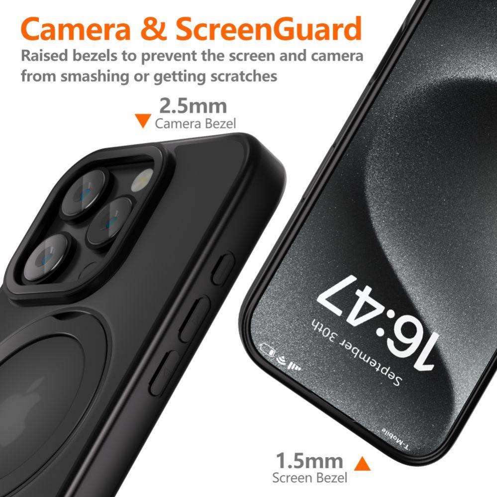Thumbnail - Tech-Protect MagRing MagSafe Case with Stand (Apple iPhone 16), Smartphone Hülle, Schwarz