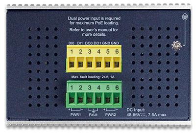 Image du produit Planet Industrial L3 8 ports 802.3bt GE + 2 ports SFP (8 ports)