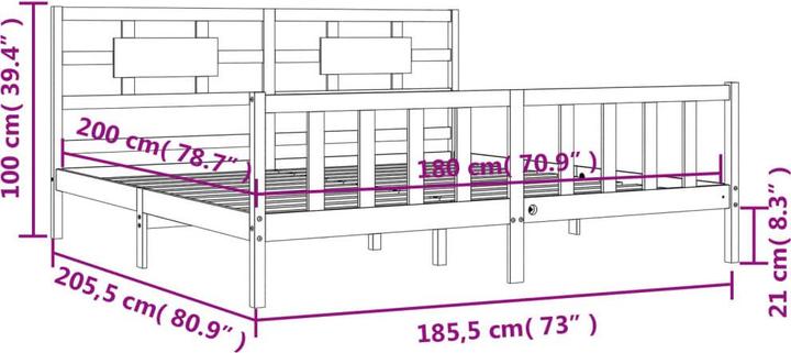 Produktbild vidaXL Gas (180 x 200 cm)