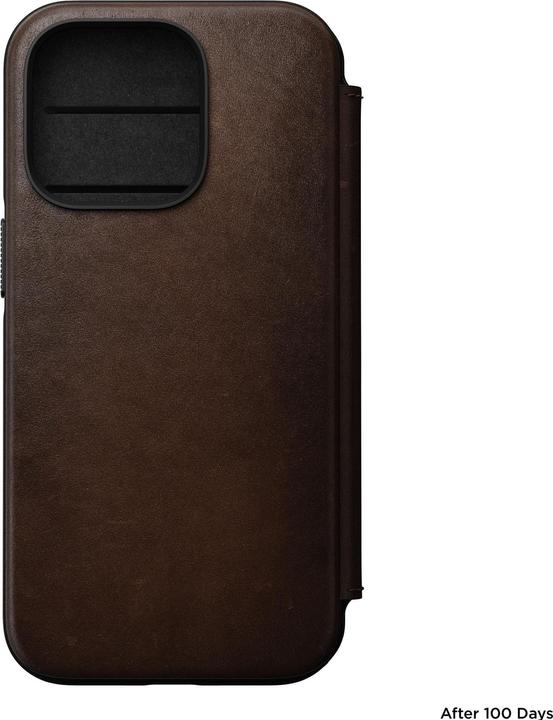 Produktbild Nomad Book Cover Modern Leather Folio iPhone 14 Pro Braun (Apple iPhone 14 Pro)