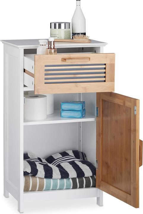 Image du produit Relaxdays Pouf coiffeuse, pieds en bois