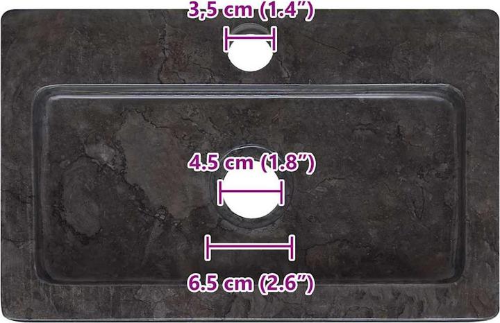 Produktbild vidaXL Becken (240 mm, 380 mm)